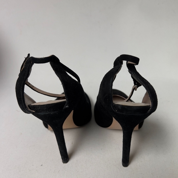 Zara Dating black open back suede heels - Picture 13 of 14
